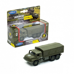 Игрушка металлическая - Военный автомобиль, инерционный (Welly, 99194)